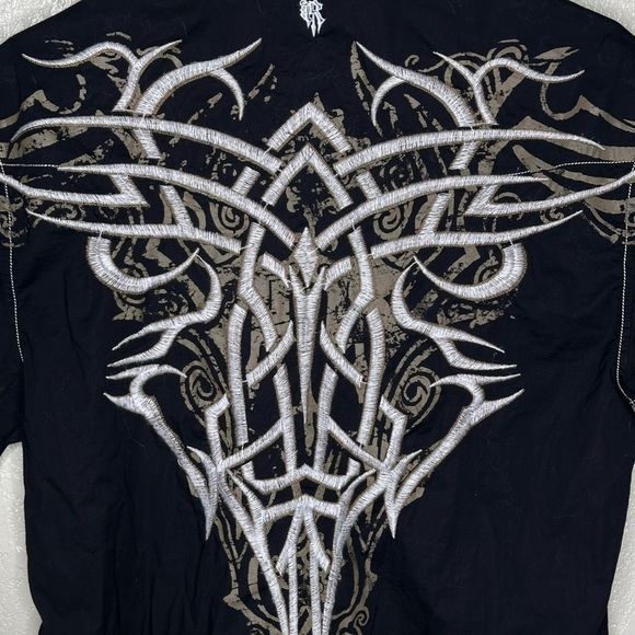 Y2K Roar Strength Refined Button Down Shirt Large - Picture 5 of 6